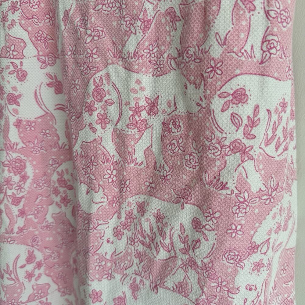 vintage lilly pulitzer Pink Rhino Print Strapless Dress Size 0 - Picture 5 of 7